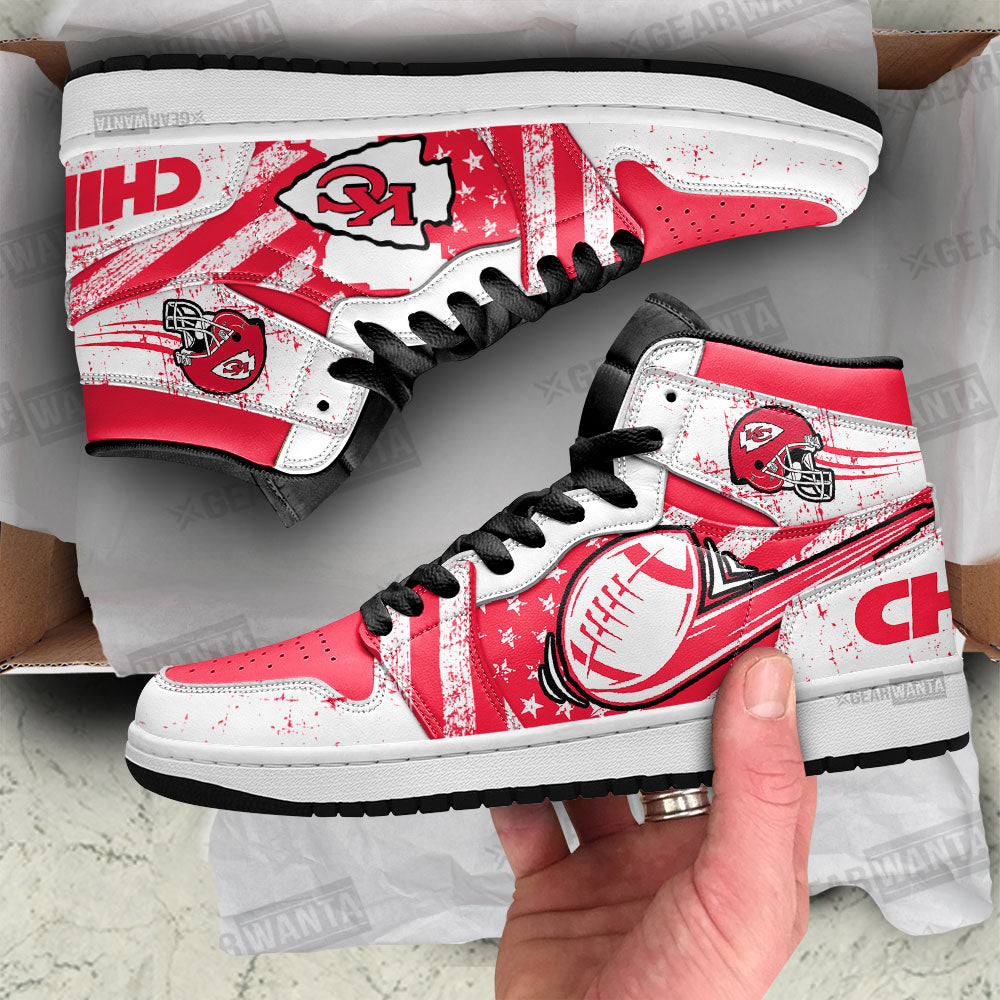 Kansas City Chiefs Football Team J1 Shoes For Fans Sneakers, Air Jordan Hightop