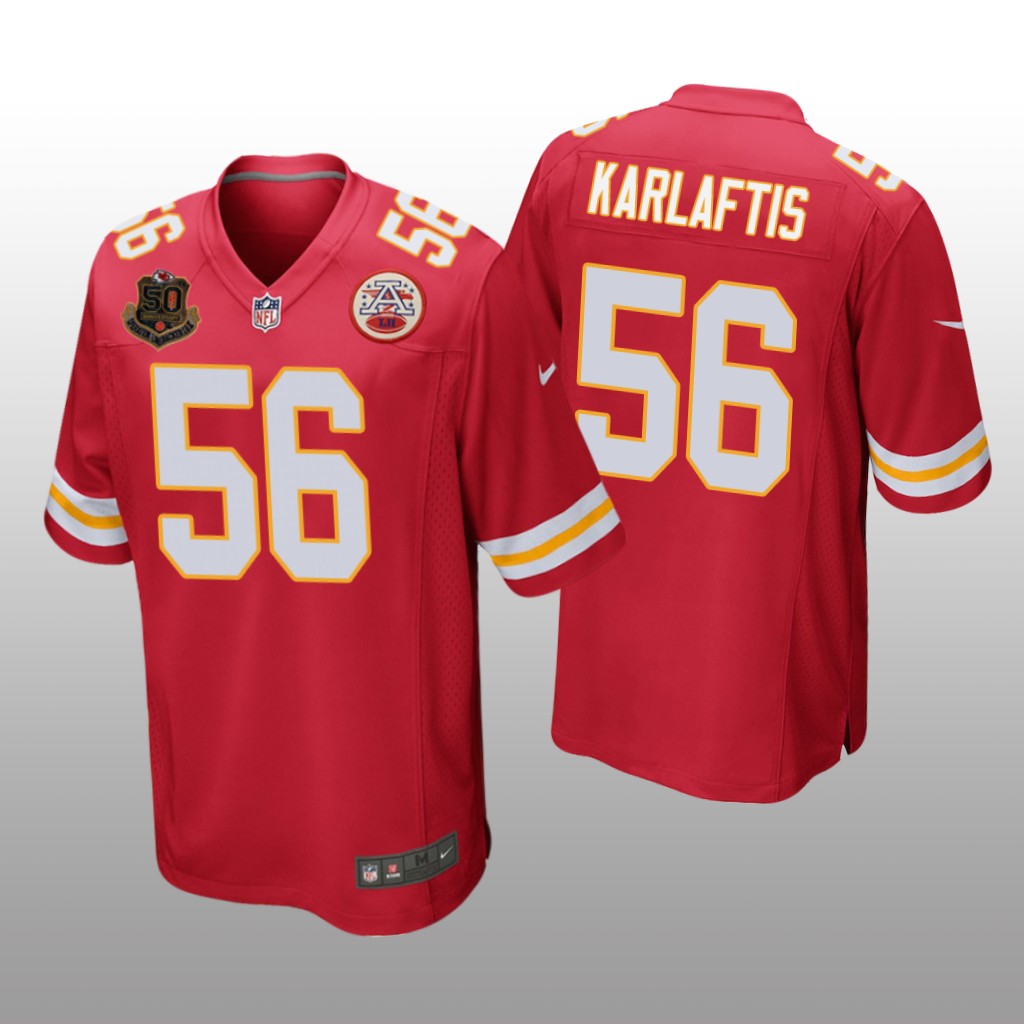 Kansas City Chiefs George Karlaftis Red Jersey 50th Anniversary Of Operation Linebacker - Men's