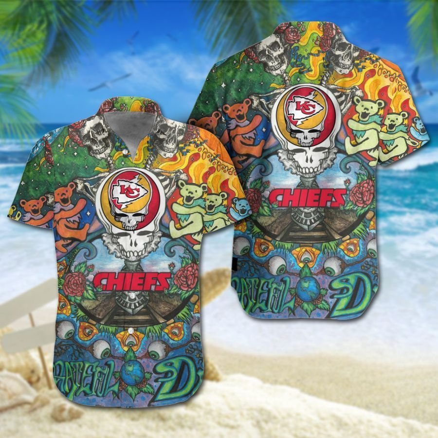 Kansas City Chiefs Grateful Dead Hawaiian Shirt
