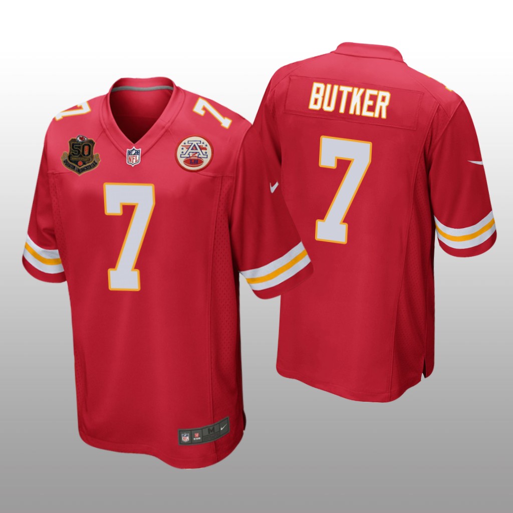 Kansas City Chiefs Harrison Butker Red Jersey 50th Anniversary Of Operation Linebacker - Men's