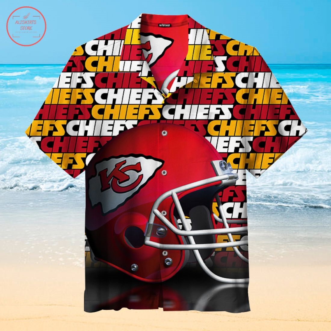 Kansas City Chiefs Helmet Hawaiian Shirt