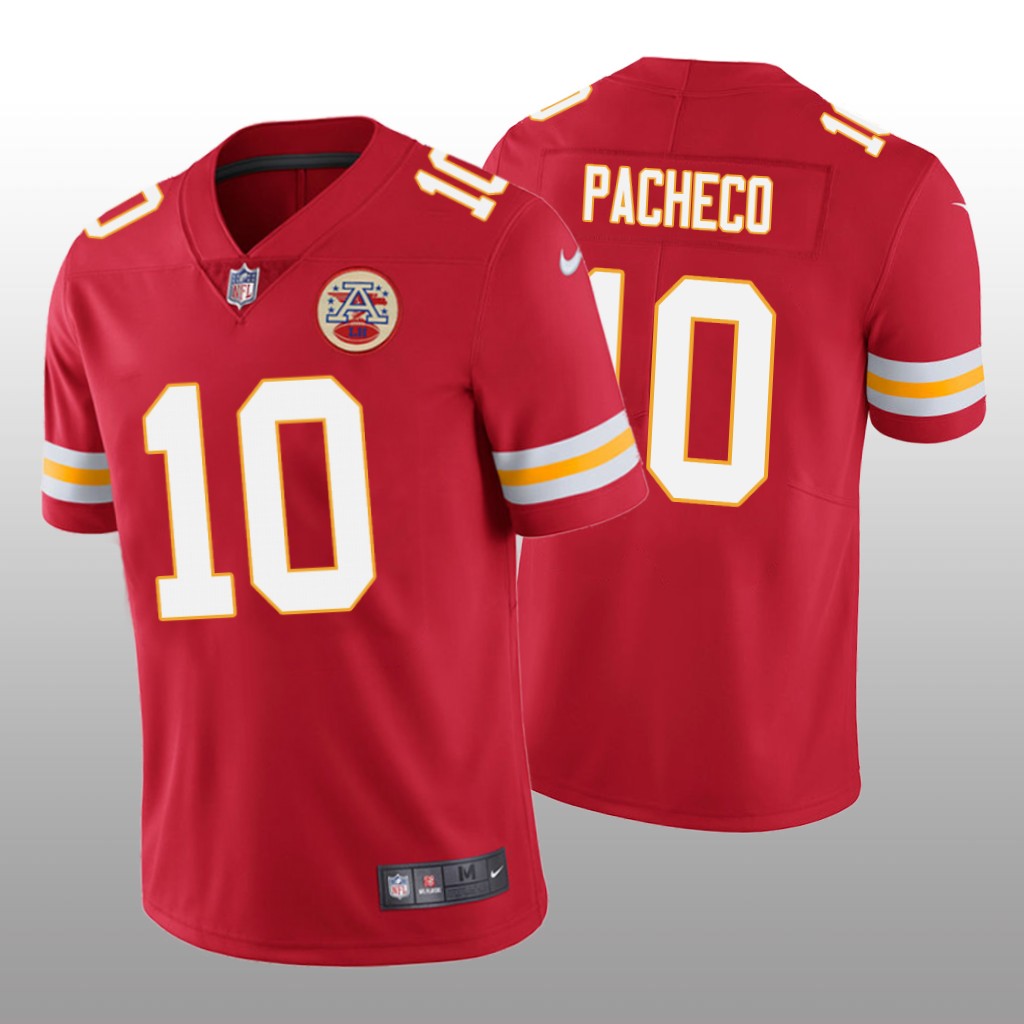 Kansas City Chiefs Isaih Pacheco Red Jersey Vapor Limited Men's
