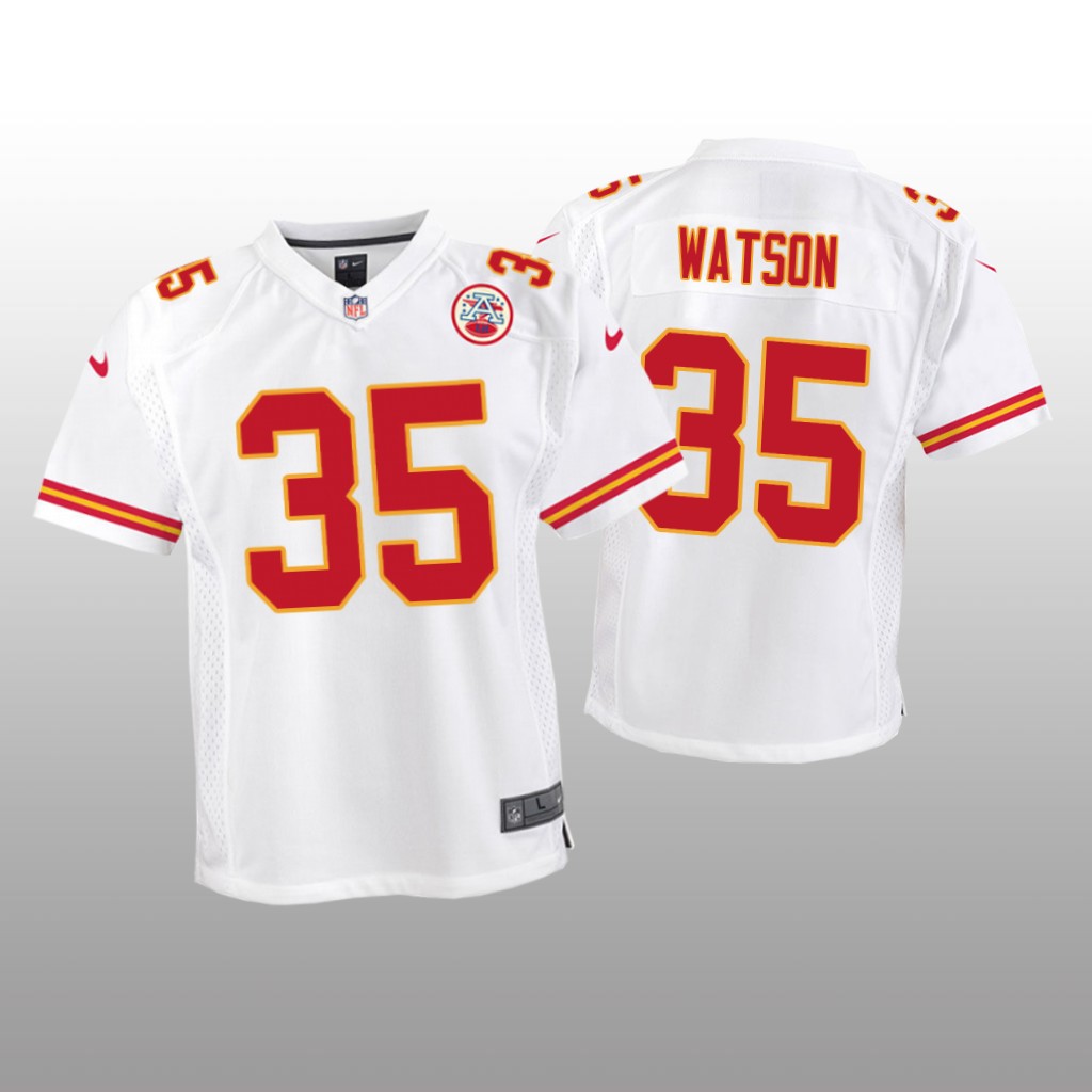 Kansas City Chiefs Jaylen Watson White Jersey Game - Youth