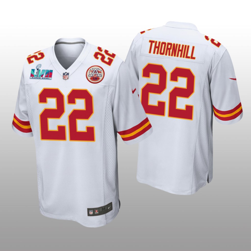 Kansas City Chiefs Juan Thornhill White Game Jersey Super Bowl LVII – Men’s
