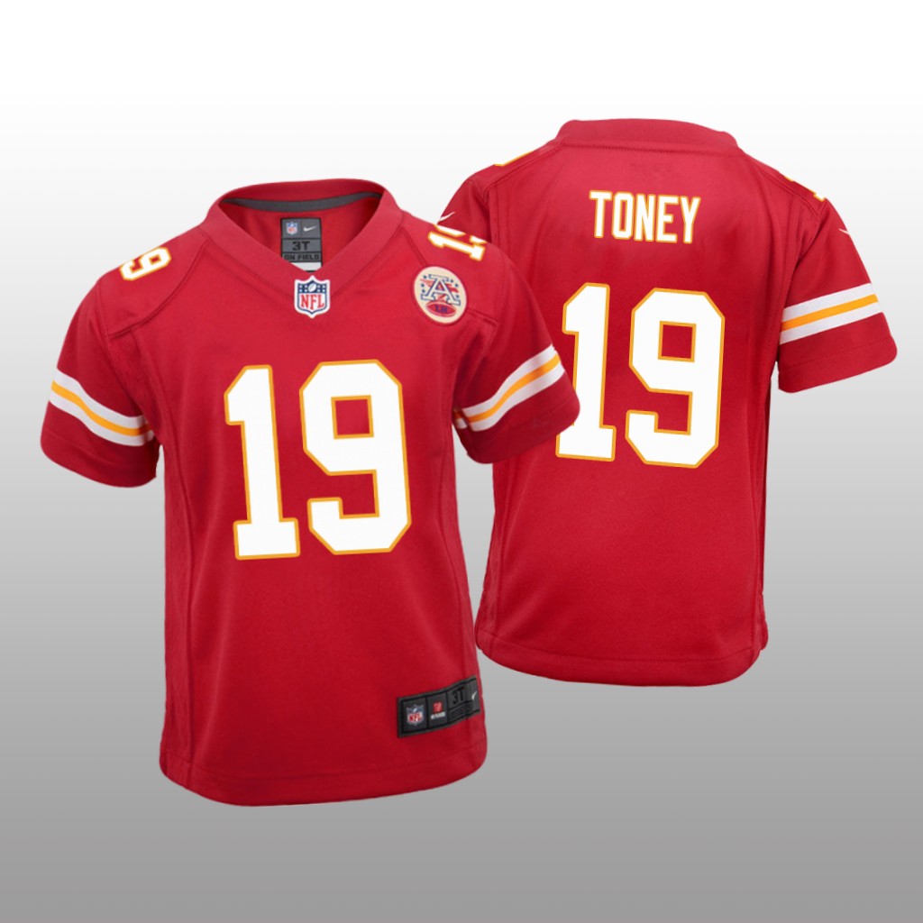 Kansas City Chiefs Kadarius Toney Red Jersey Game - Youth