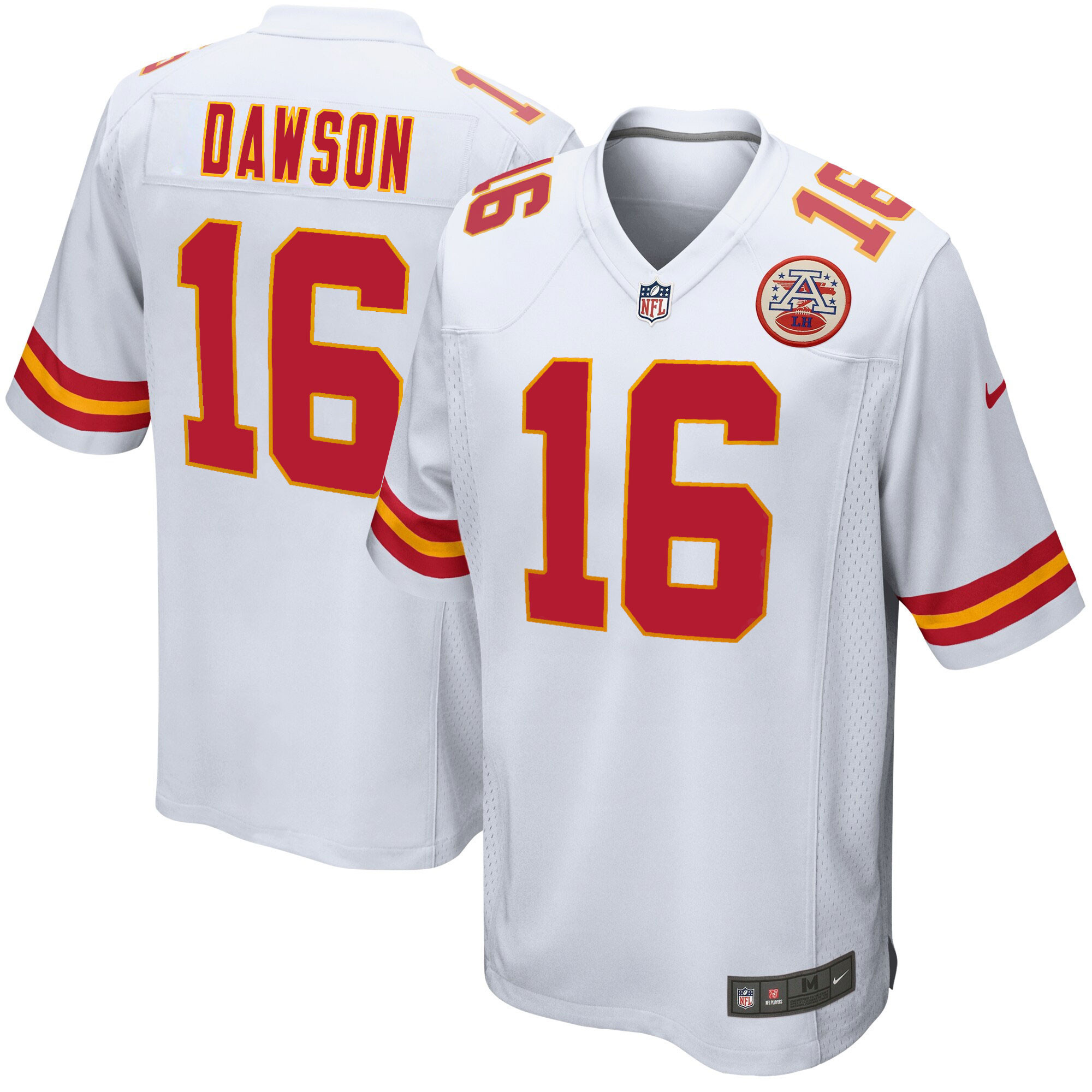 Kansas City Chiefs Len Dawson Red Game Retired Player Game Player White Jersey - All Stitched 