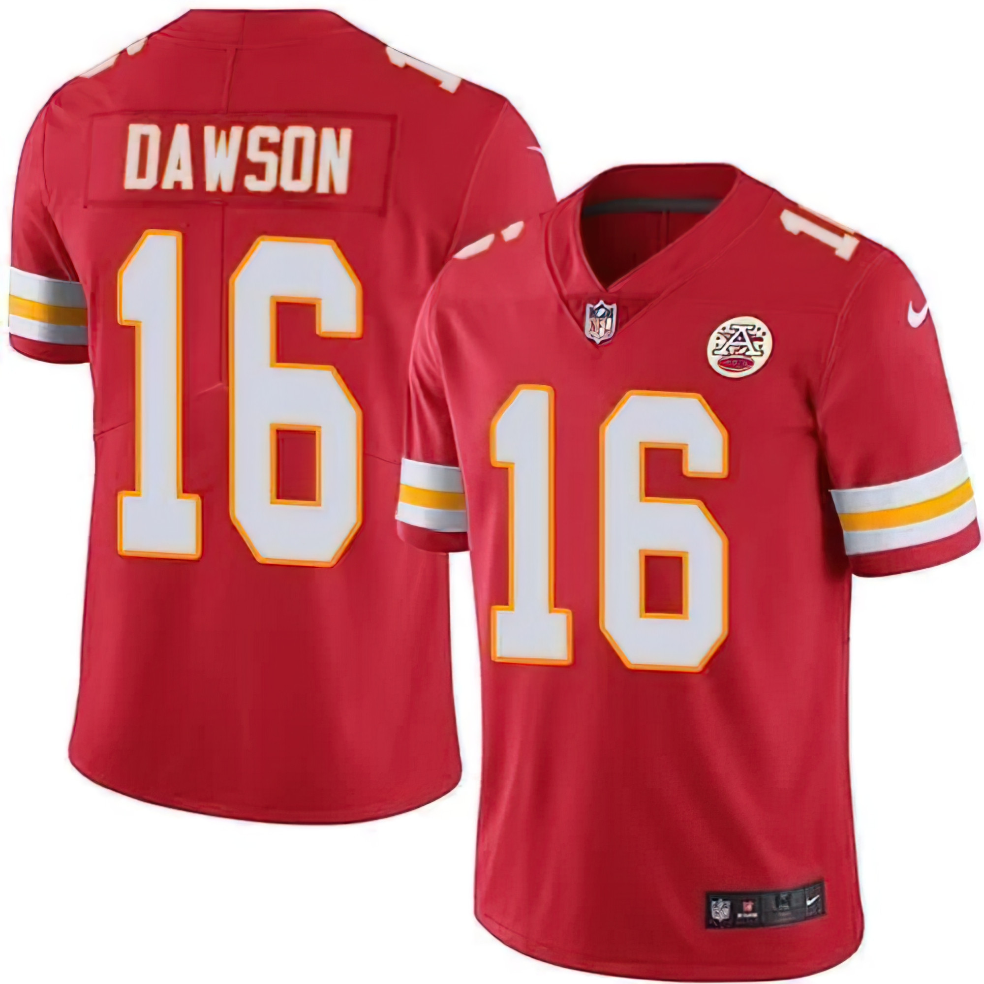 Kansas City Chiefs Len Dawson Red Game Retired Player Vapor Jersey - All Stitched 