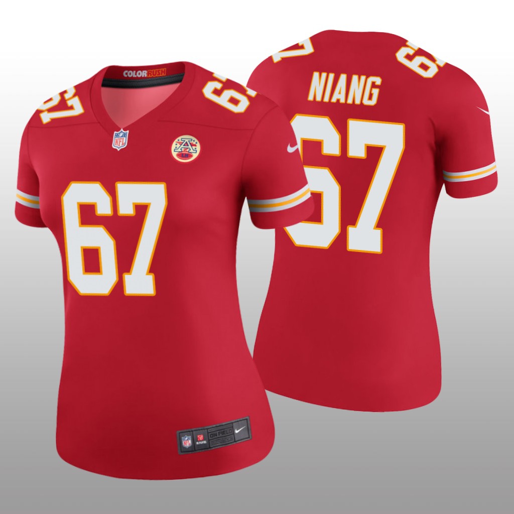 Kansas City Chiefs Lucas Niang Red Jersey Color Rush Legend - Women's