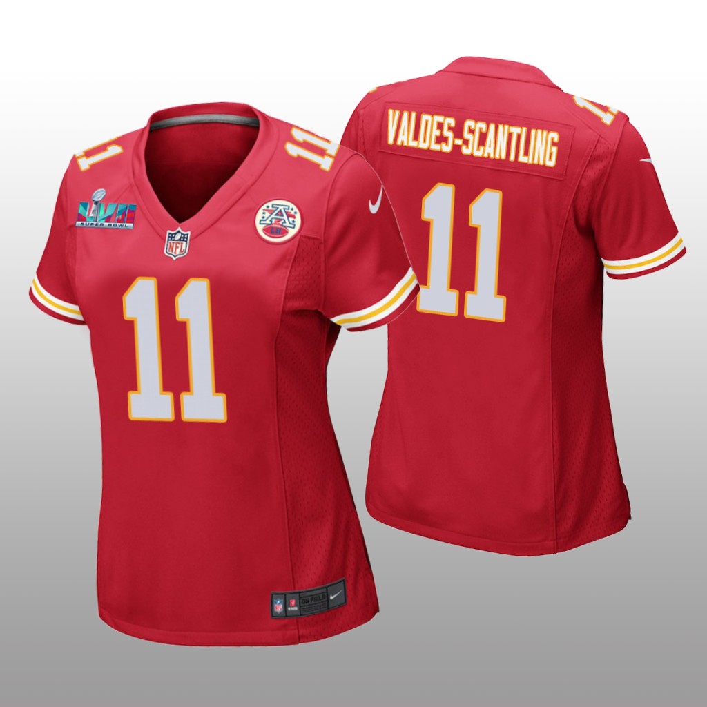 Kansas City Chiefs Marquez Valdes-Scantling Red Game Jersey Super Bowl LVII - Women's