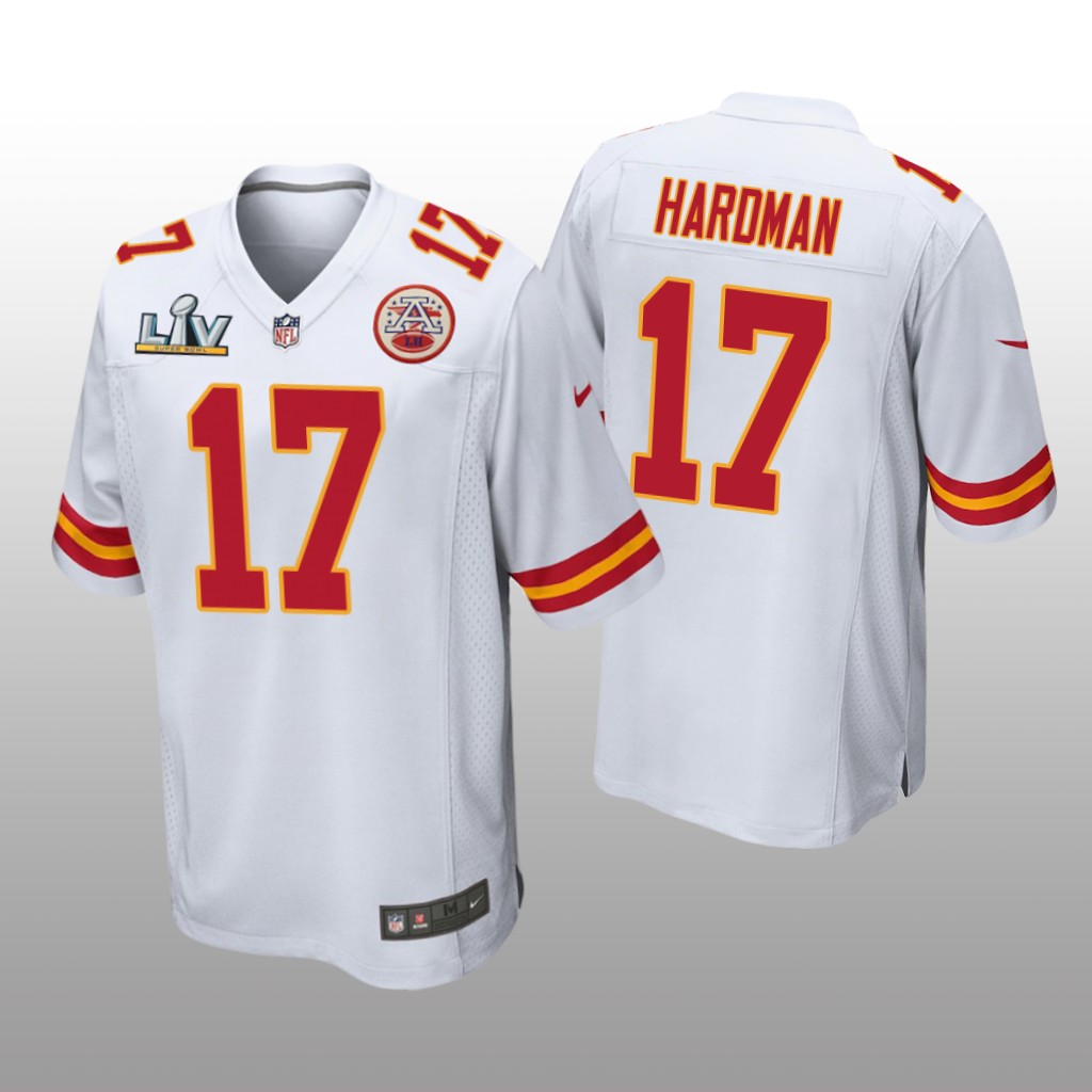 Kansas City Chiefs Mecole Hardman White Game Jersey Super Bowl LV - Men's