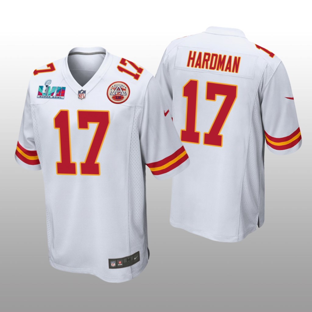 Kansas City Chiefs Mecole Hardman White Game Jersey Super Bowl LVII - Men's