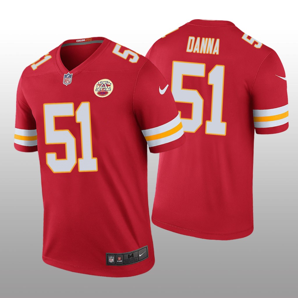 Kansas City Chiefs Michael Danna Red Jersey Color Rush Legend - Men's