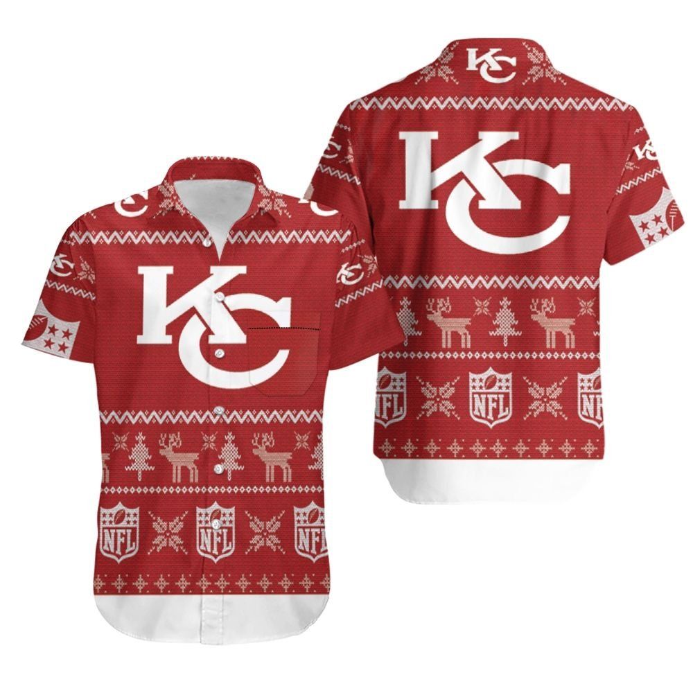 Kansas City Chiefs Nfl Christmas 3D Hawaiian Shirt