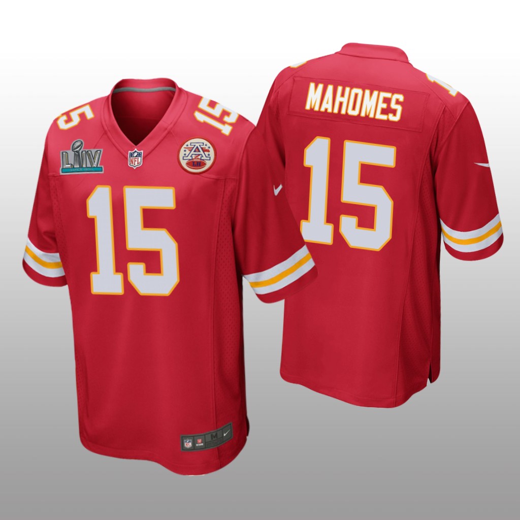 Kansas City Chiefs Patrick Mahomes Red Game Jersey Super Bowl LIV - Men's