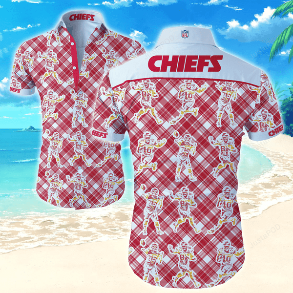 Kansas City Chiefs Players Pattern Hawaiian Shirt