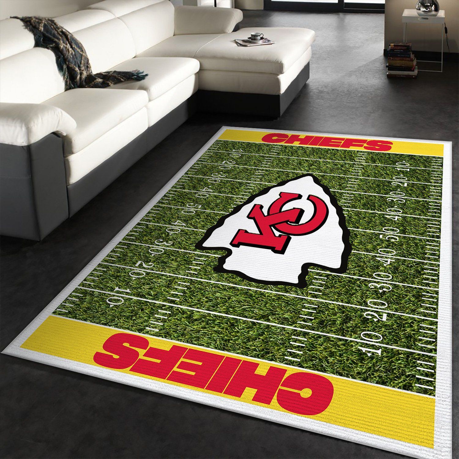 Kansas City Chiefs Rectangle Rug – Custom Size And Printing