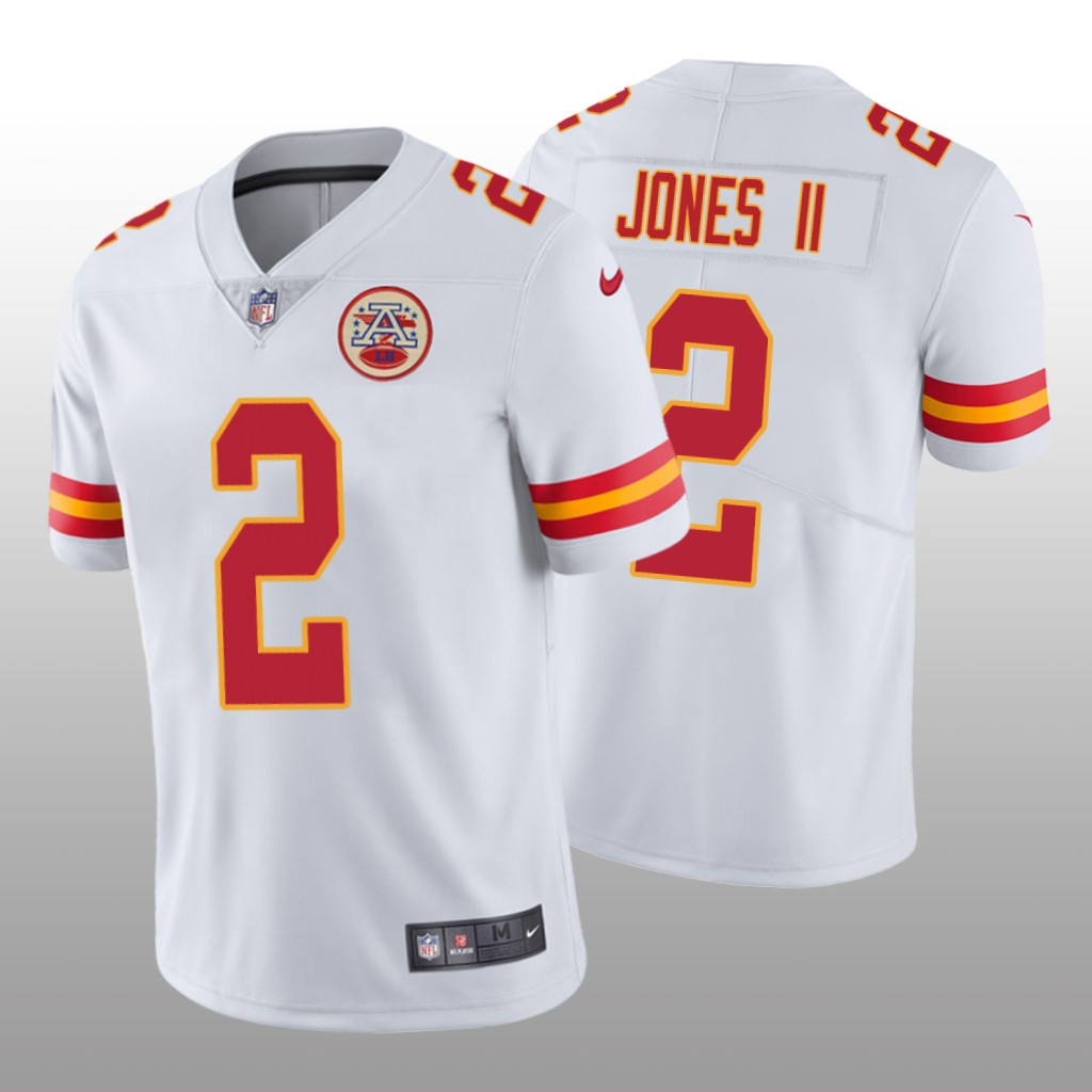 Kansas City Chiefs Ronald Jones II White Jersey Vapor Limited - Men's