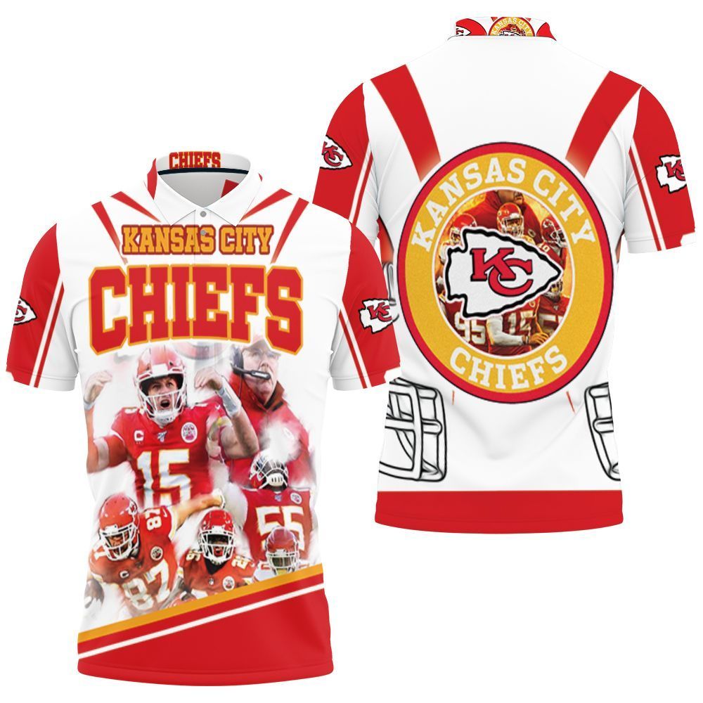 Kansas City Chiefs Super Bowl 2021 Afc West Division Champions 3D Polo Shirt