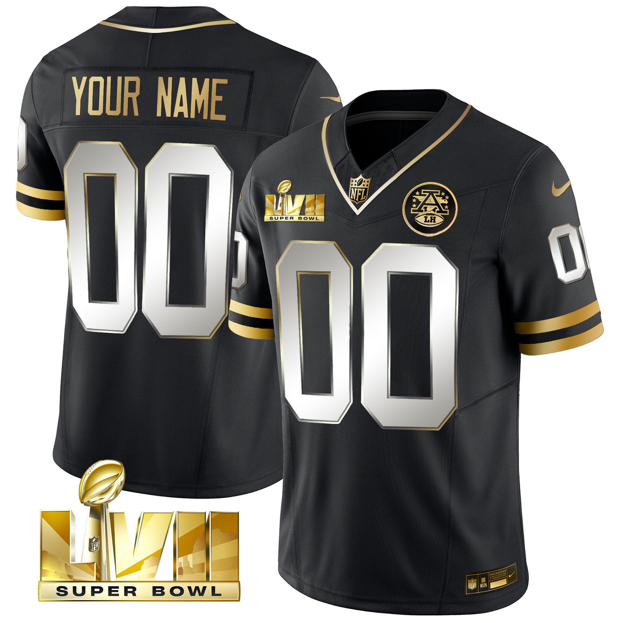 Kansas City Chiefs Throwback Limited Vapor Custom Black Limited Jersey - All Stitched 