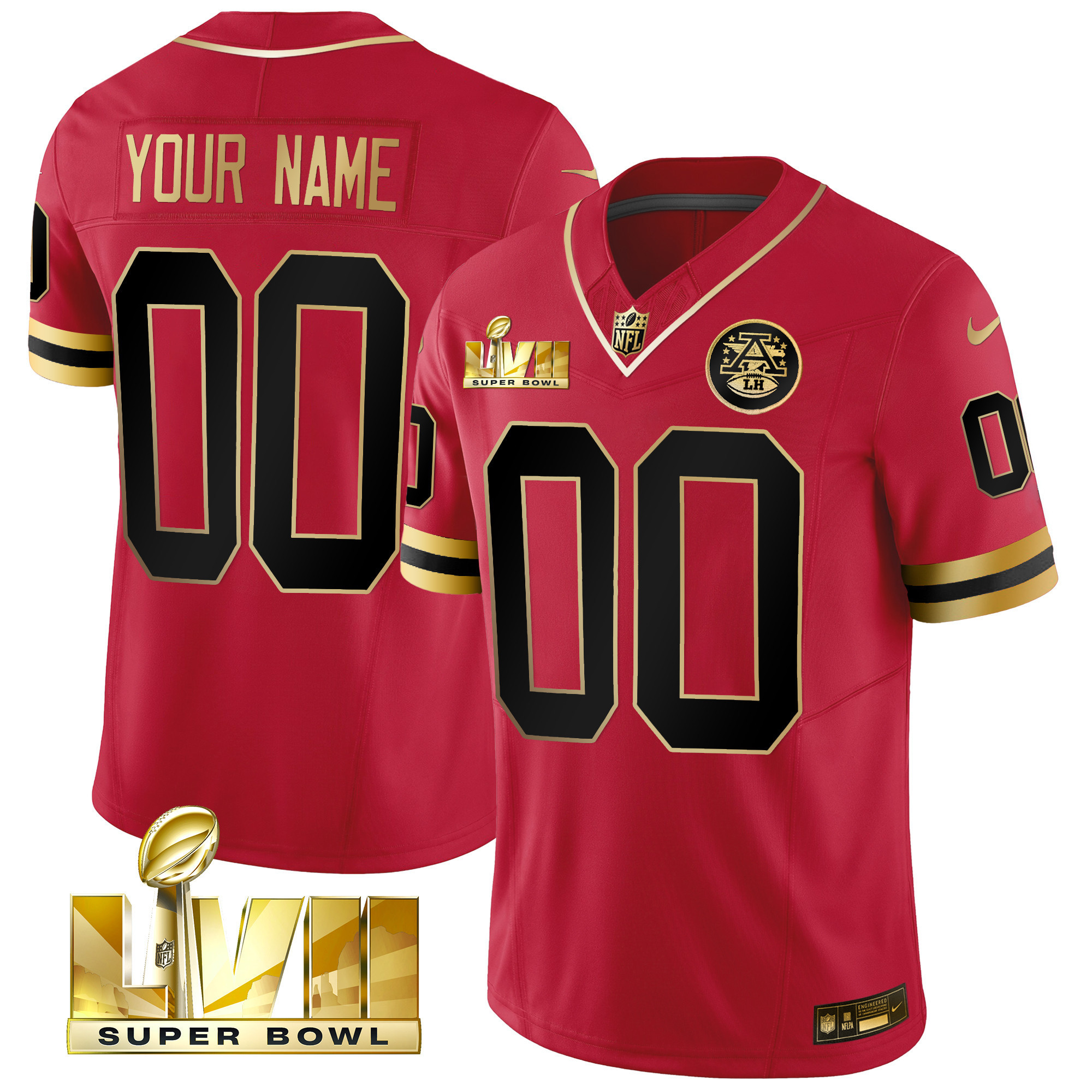 Kansas City Chiefs Throwback Limited Vapor Custom Black Red Jersey - All Stitched 