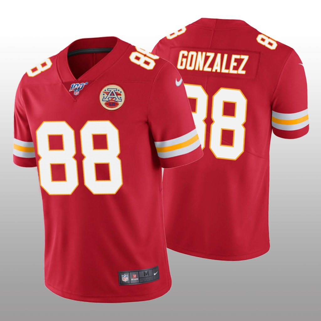 Kansas City Chiefs Tony Gonzalez Red Vapor Limited Jersey 100th Season - Men's