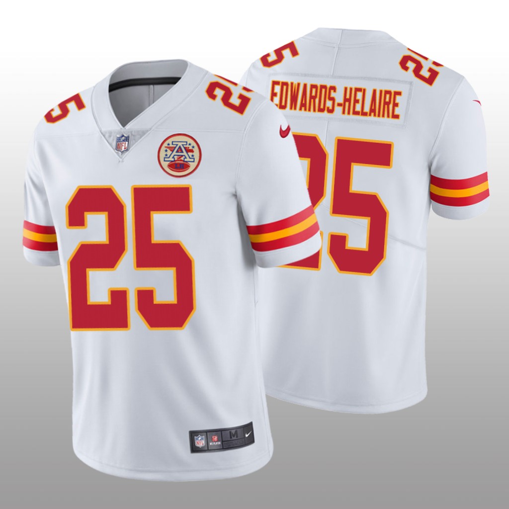 Kansas City Chiefs White 2020 NFL Draft Vapor Limited Clyde Edwards-Helaire Jersey