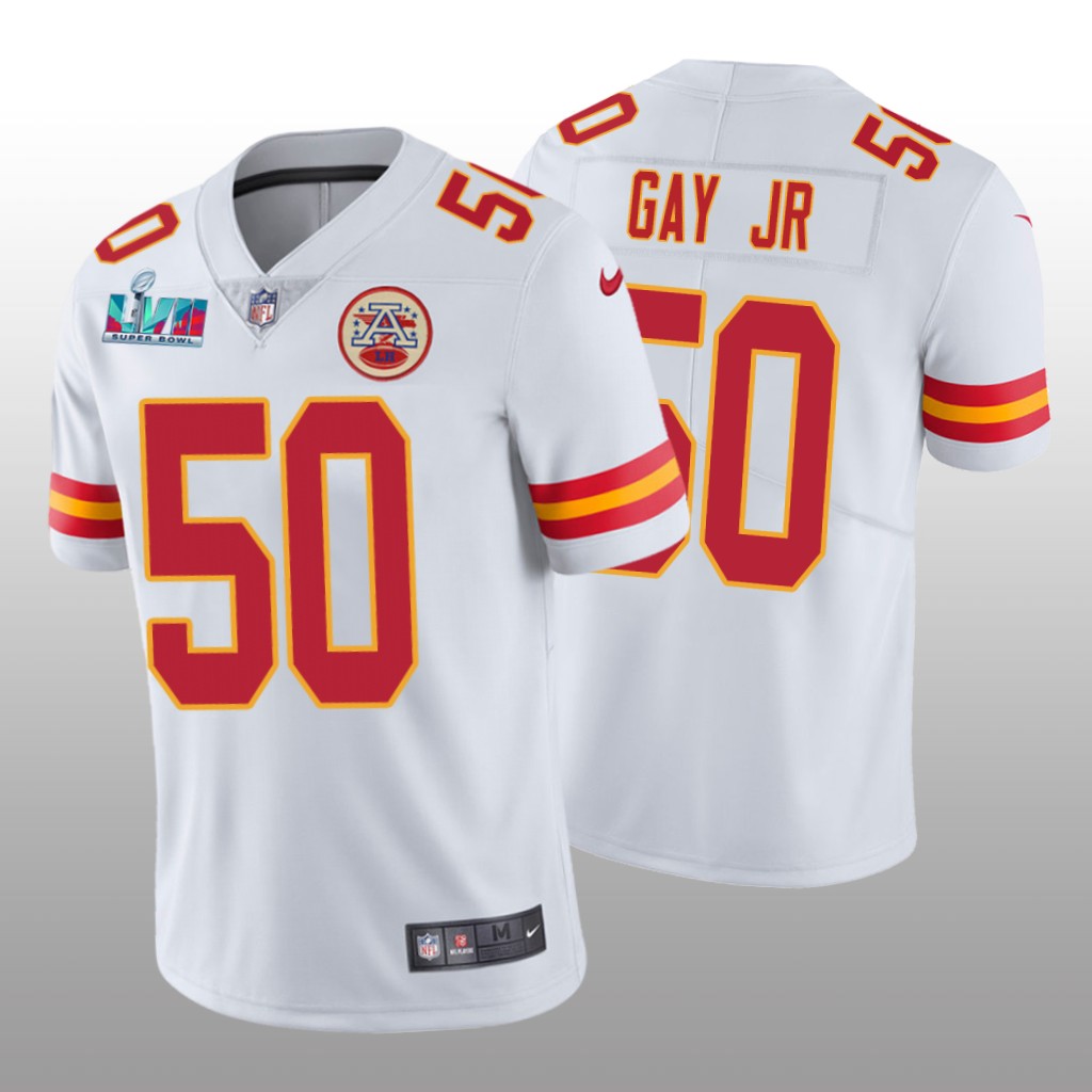 Kansas City Chiefs Willie Gay Jr. White Vapor Limited Jersey Super Bowl LVII - Men's