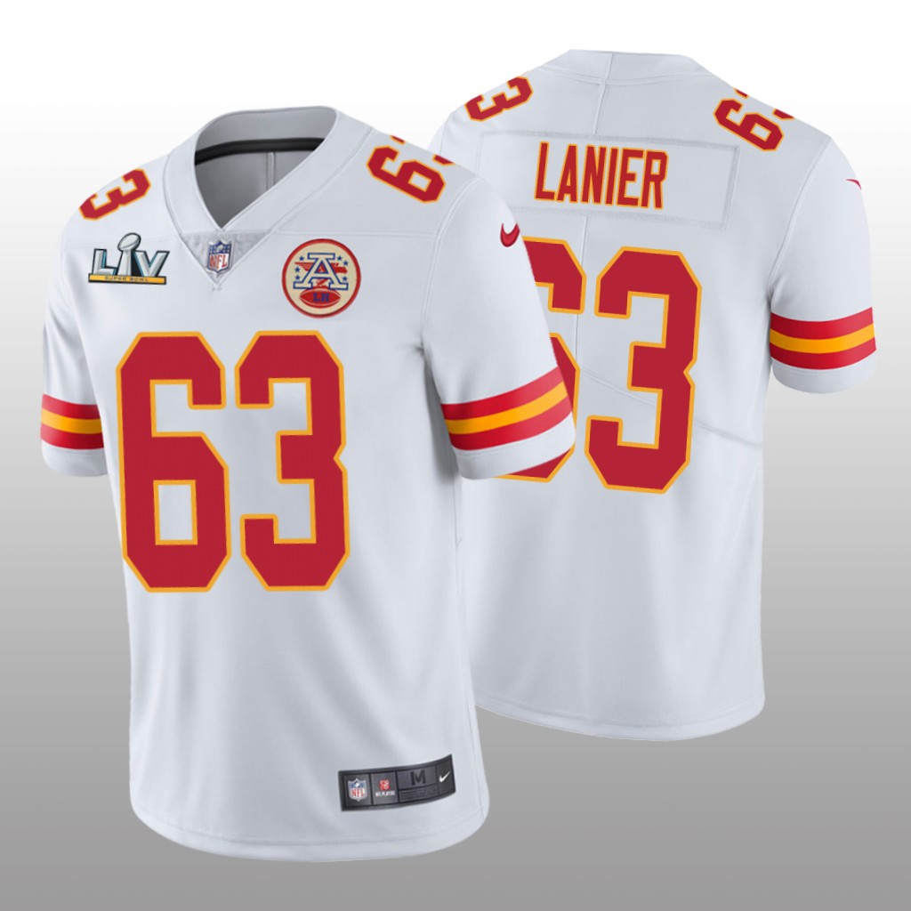 Kansas City Chiefs Willie Lanier White Vapor Limited Jersey Super Bowl LV - Men's