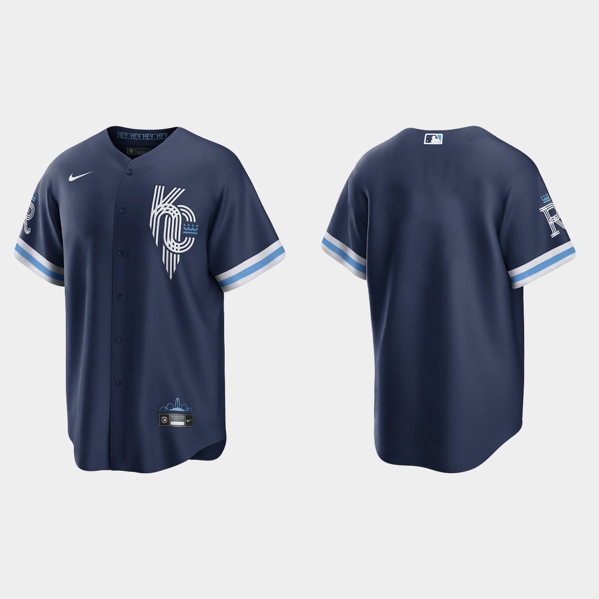 Kansas City Royals 2022 City Connect Jersey - Navy