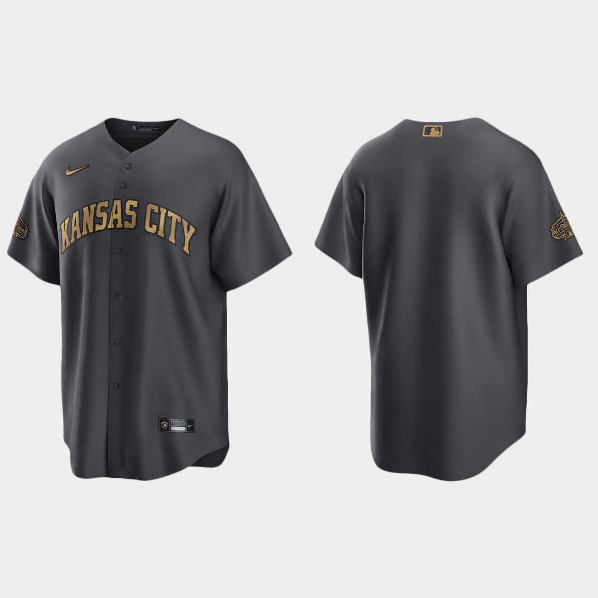 Kansas City Royals 2022 MLB All-Star Game Jersey - Charcoal