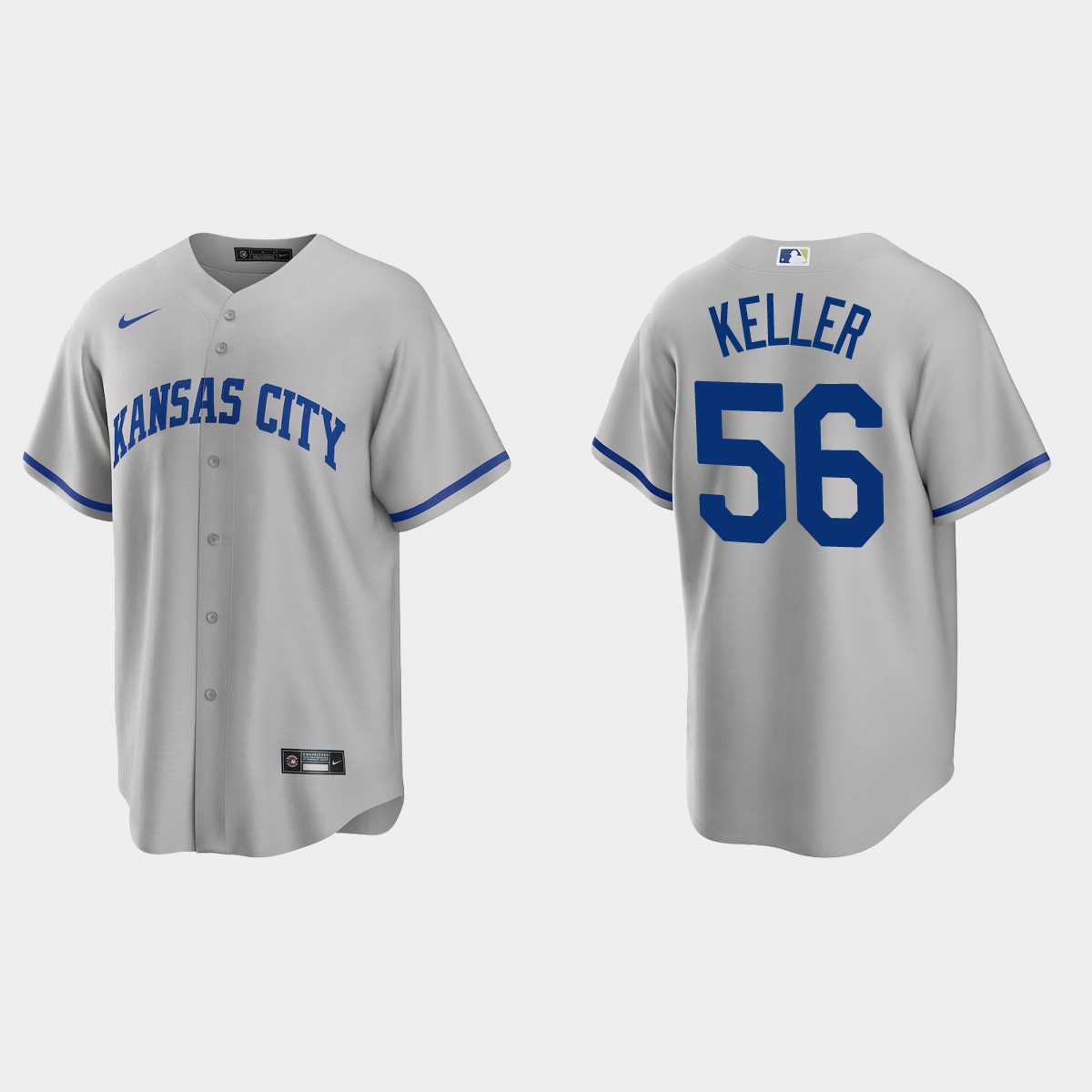 Kansas City Royals Brad Keller Road Jersey - Gray