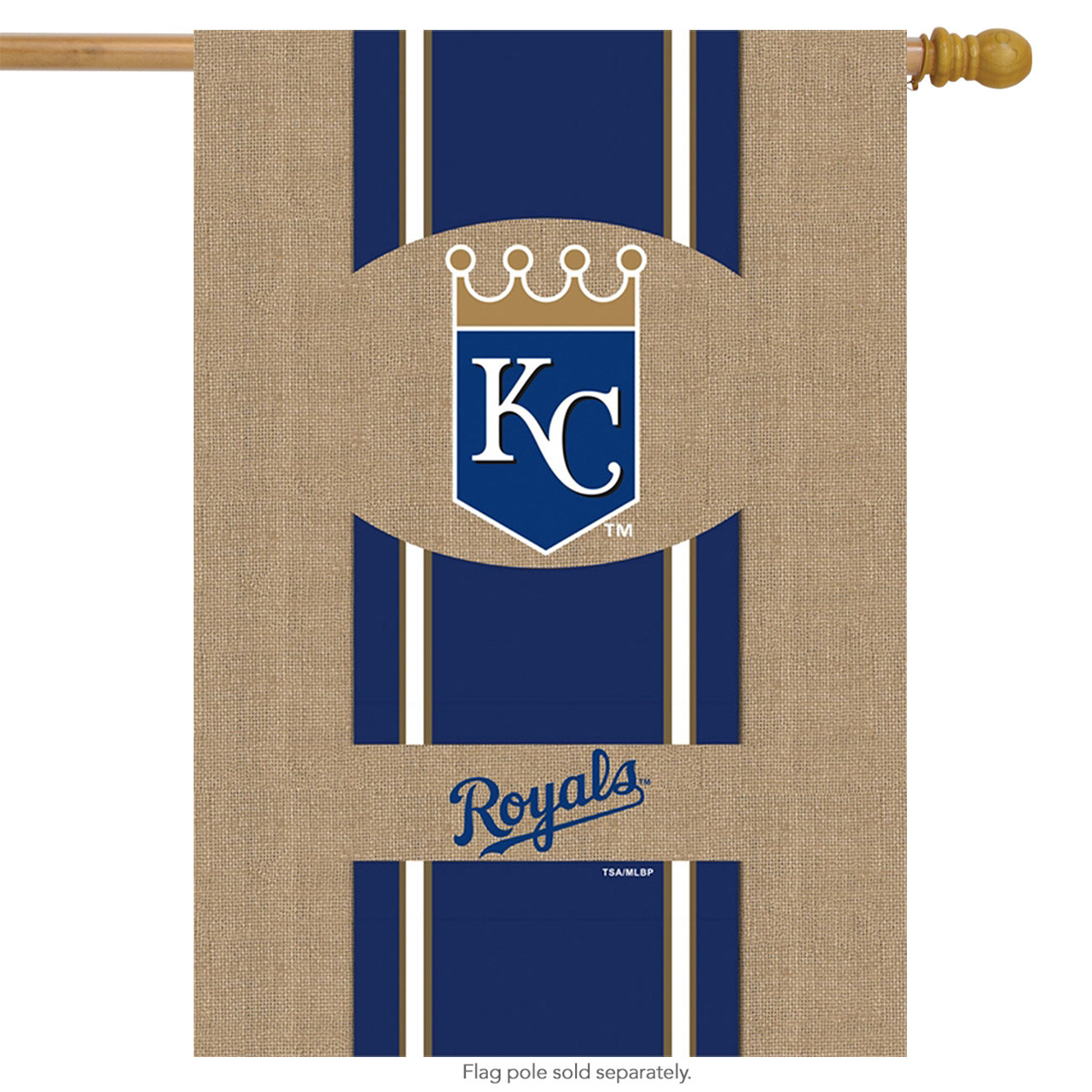 Kansas City Royals Burlaps MLB Garden Flag, House Flag