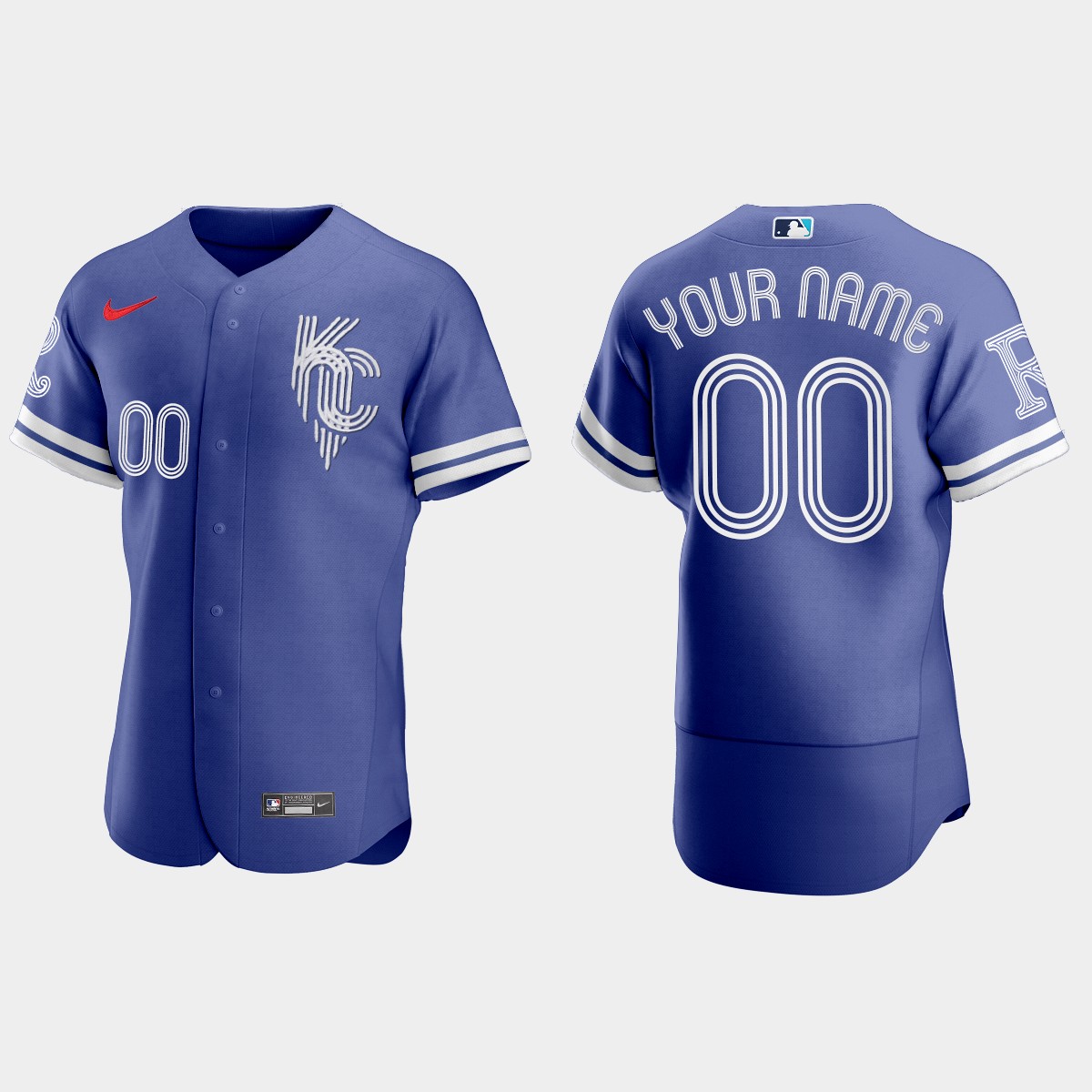 Kansas City Royals Custom 2022 City Connect Jersey - Royal