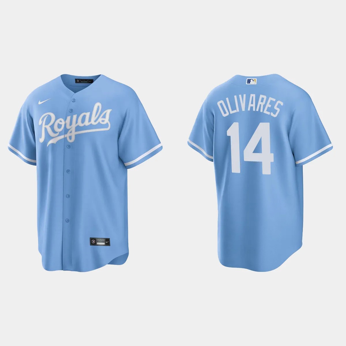 Kansas City Royals Edward Olivares Alternate Jersey - Blue