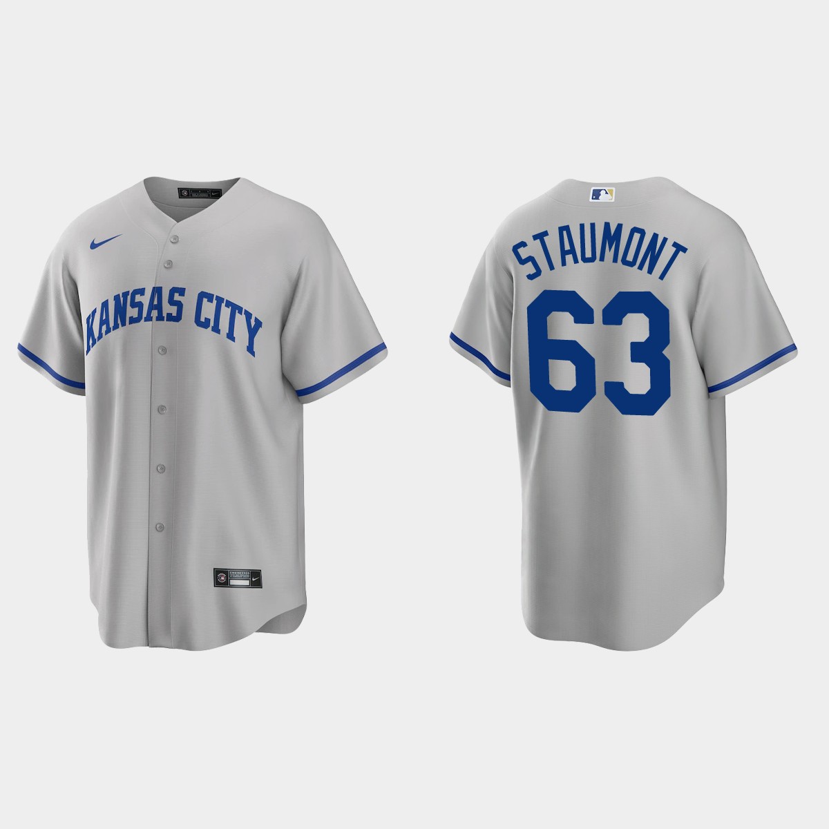 Kansas City Royals Josh Staumont Road Jersey - Gray