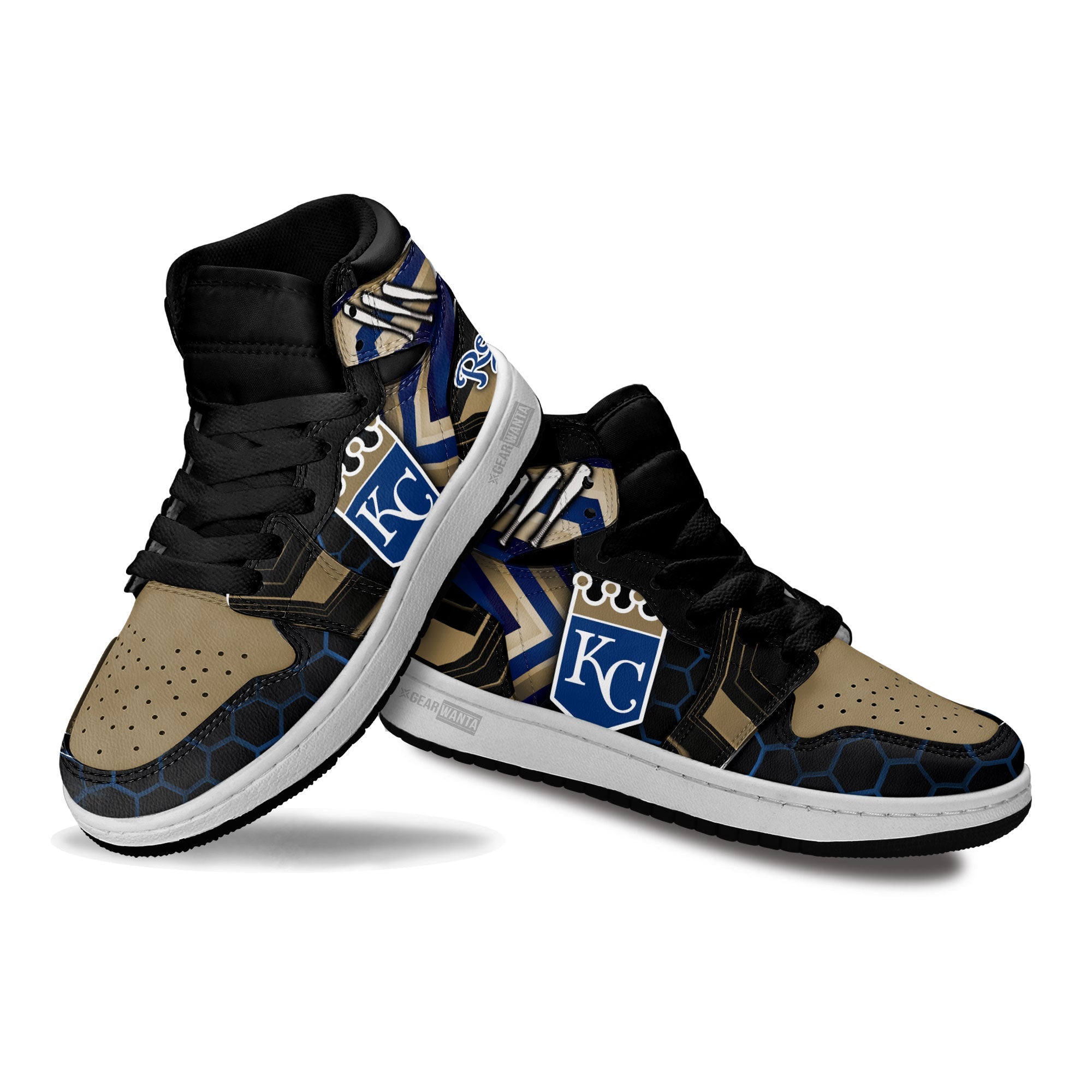 Kansas City Royals Kid Sneakers For Kids, Air Jordan Hightop