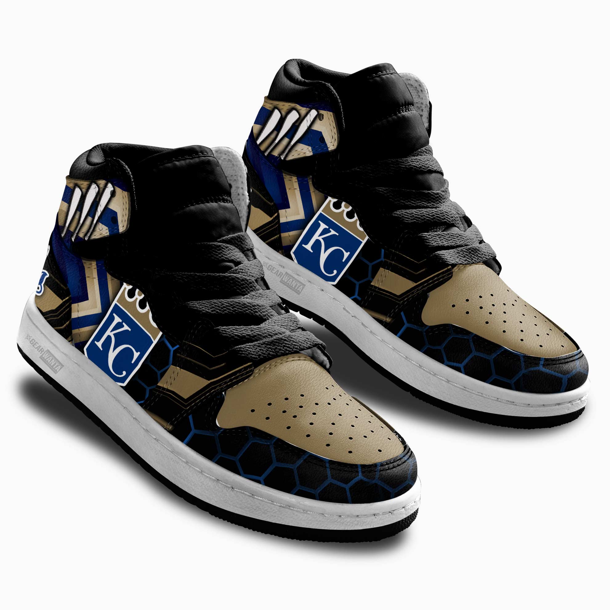 Kansas City Royals Kid Sneakers For Kids, Air Jordan Hightop