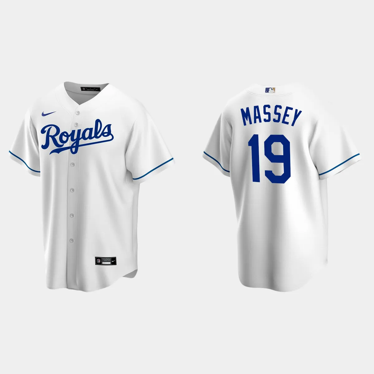 Kansas City Royals Michael Massey Home Jersey - White