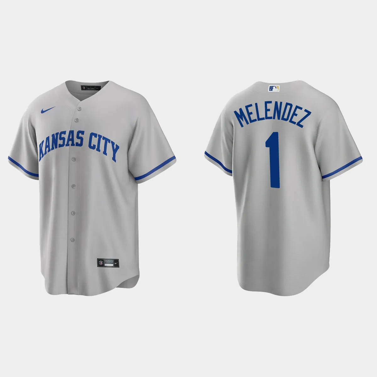 Kansas City Royals MJ Melendez Road Jersey - Gray