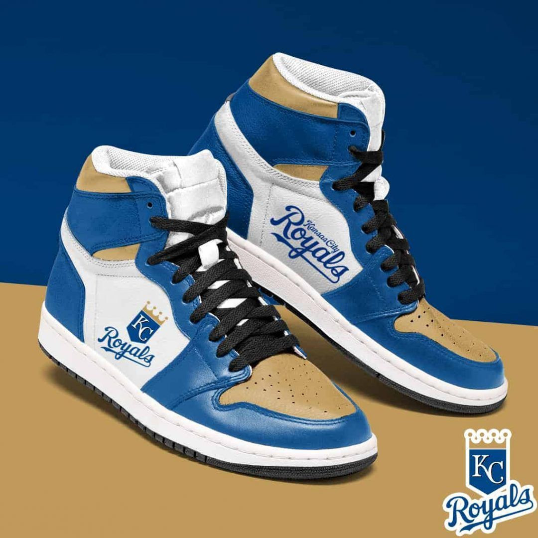 Kansas City Royals Nfl Football Team Air Sneakers Sneakers Sport Sneakers High Top Air Jordan Sneaker, Air Jordan Hightop