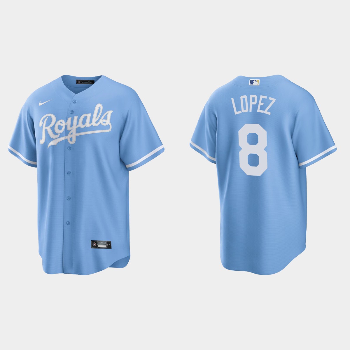 Kansas City Royals Nicky Lopez Alternate Jersey - Blue