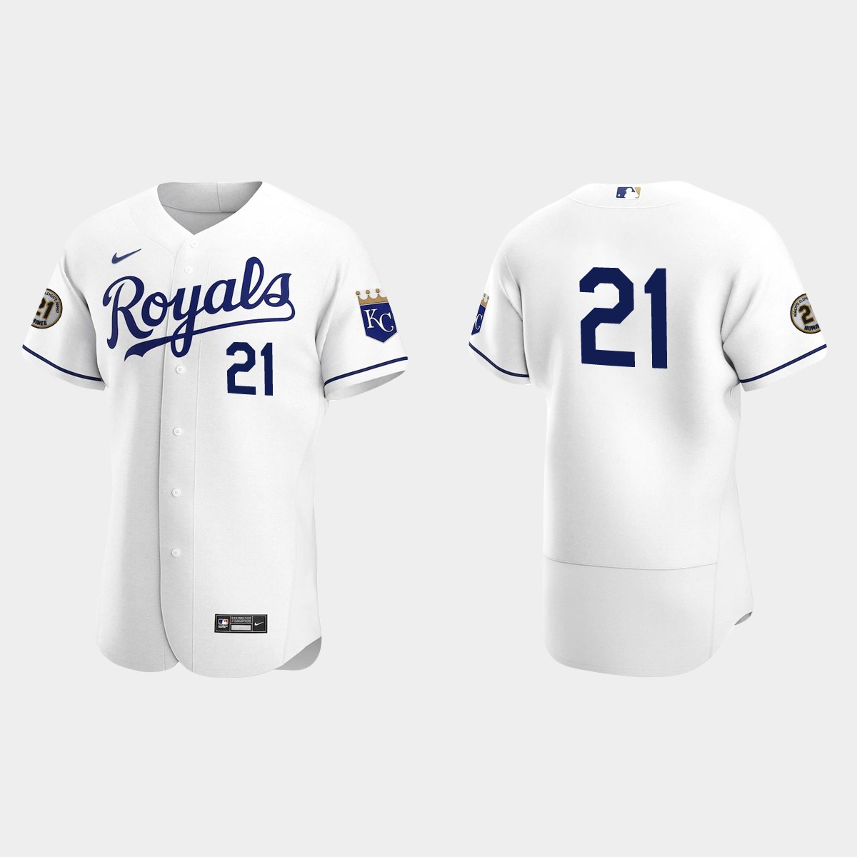 Kansas City Royals Roberto Clemente Day Jersey - White
