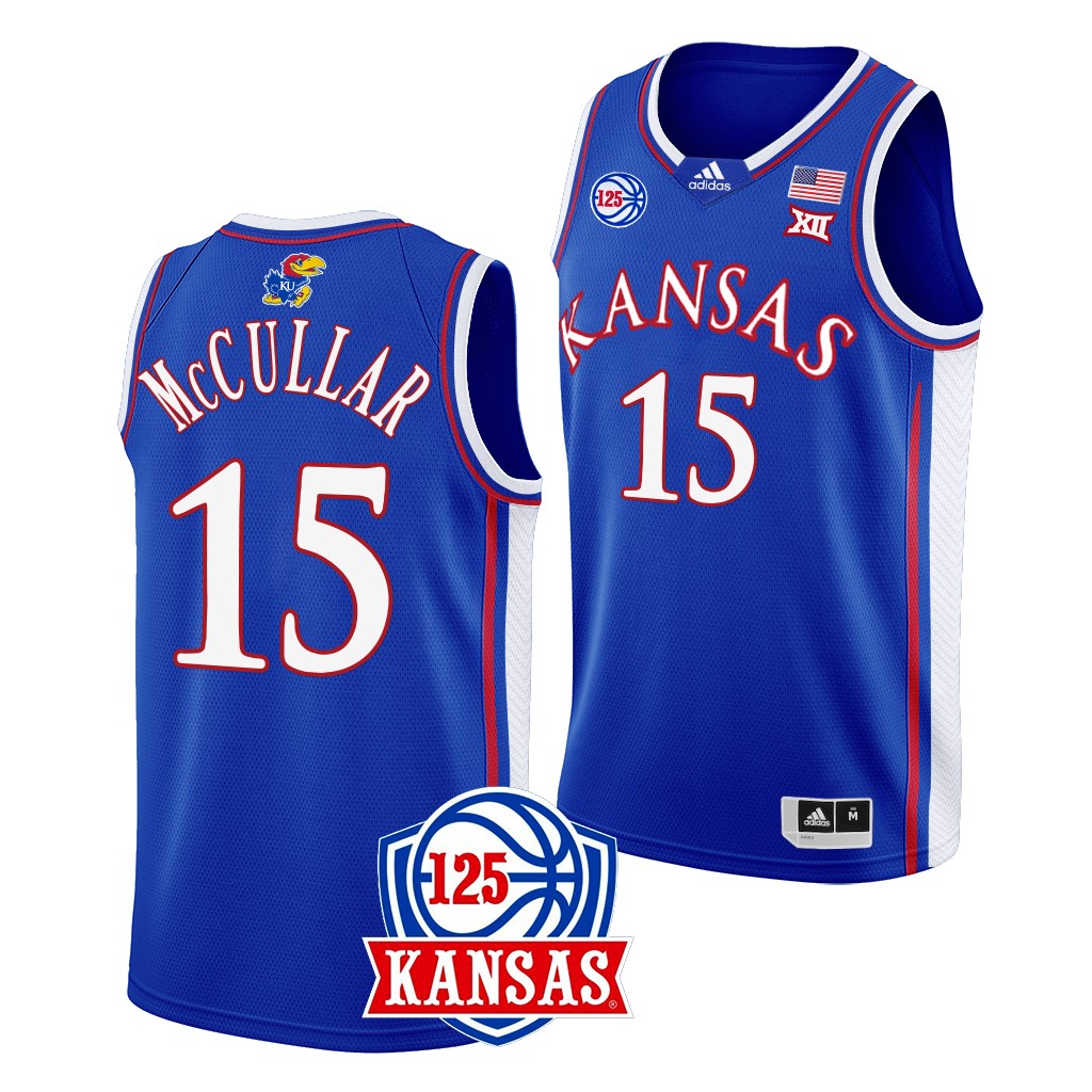 Kansas Jayhawks 125th Anniversary Kevin McCullar #15 Blue Away Jersey