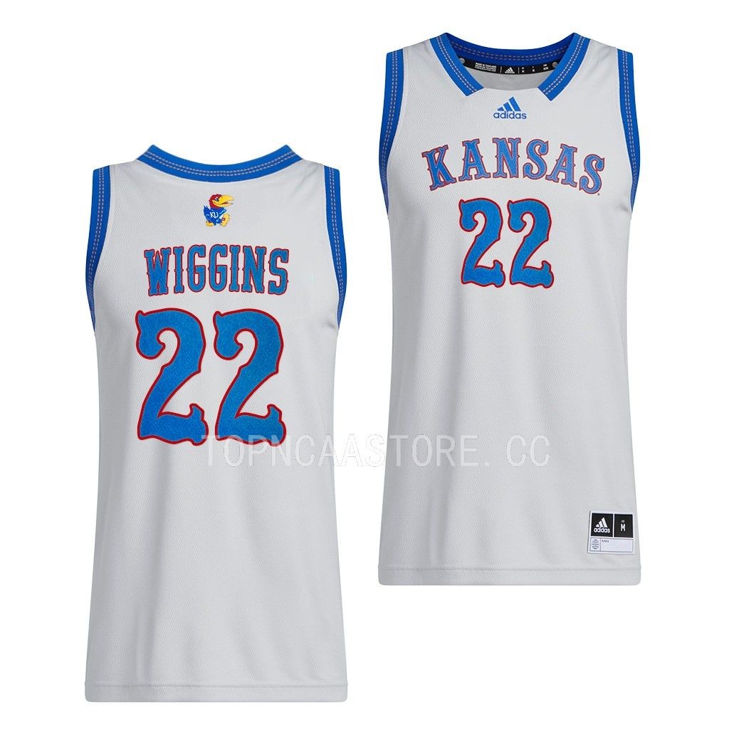 Kansas Jayhawks Andrew Wiggins Swingman NBA Alumni uniform Grey #22 Jersey