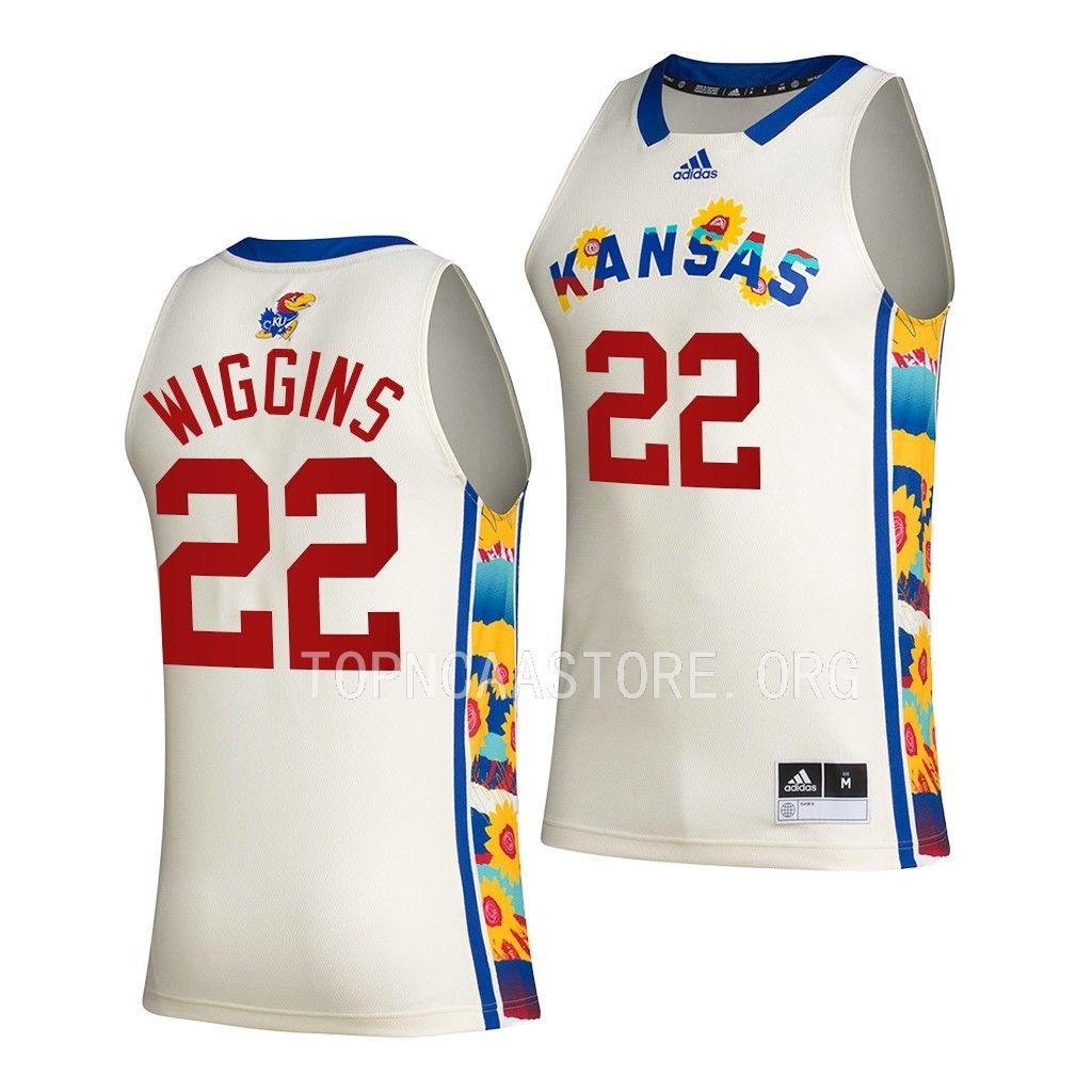 Kansas Jayhawks Andrew Wiggins White #22 Jersey Honoring Black Excellence