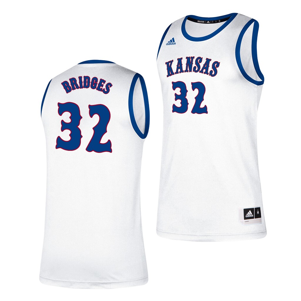 Kansas Jayhawks Bill Bridges White Classic Men's College Jersey