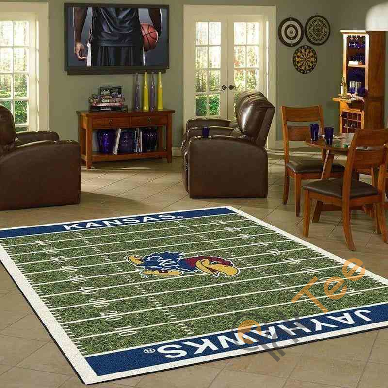 Kansas Jayhawks Home Field Area Rectangle Rug