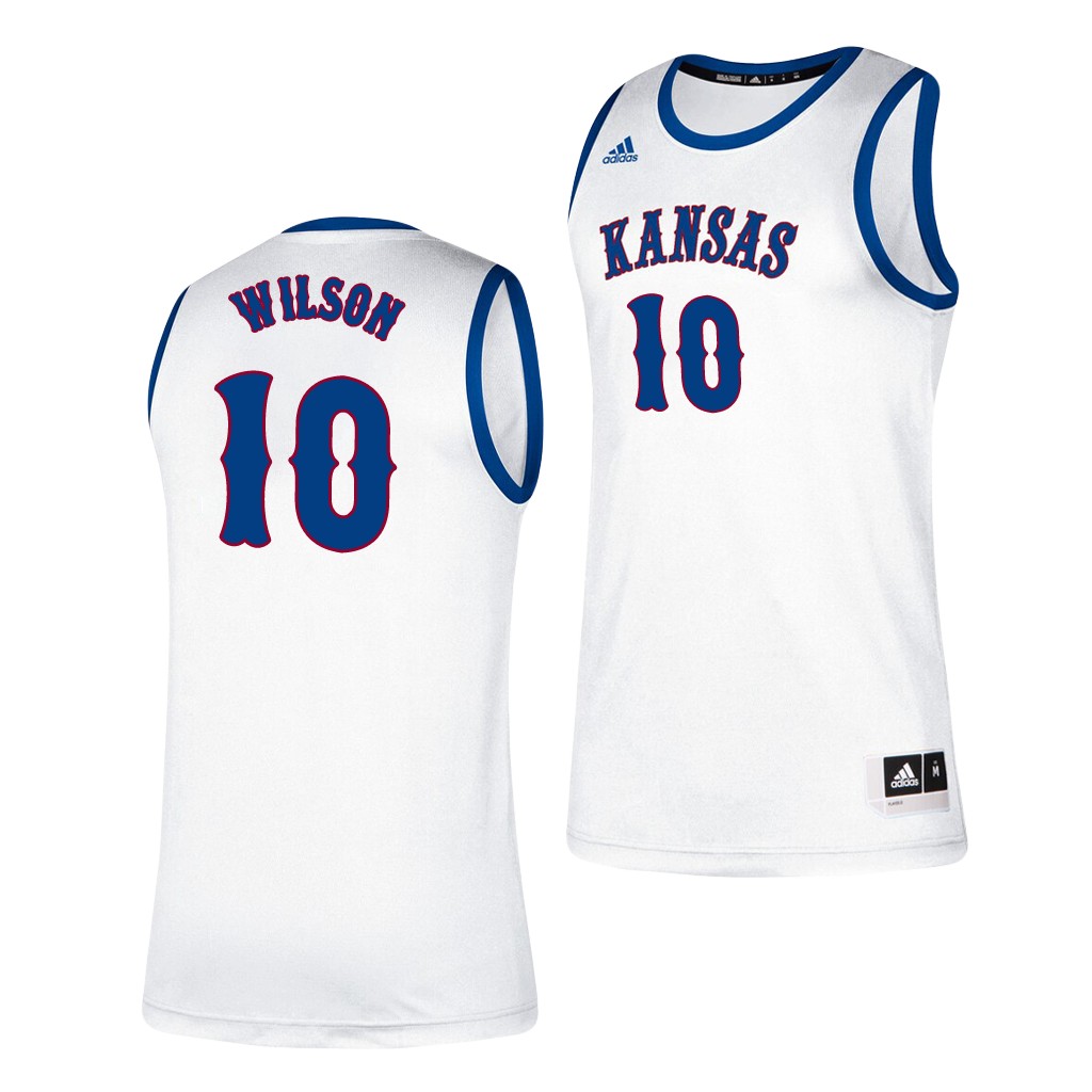 Kansas Jayhawks Jalen Wilson White Classic Men's College Jersey