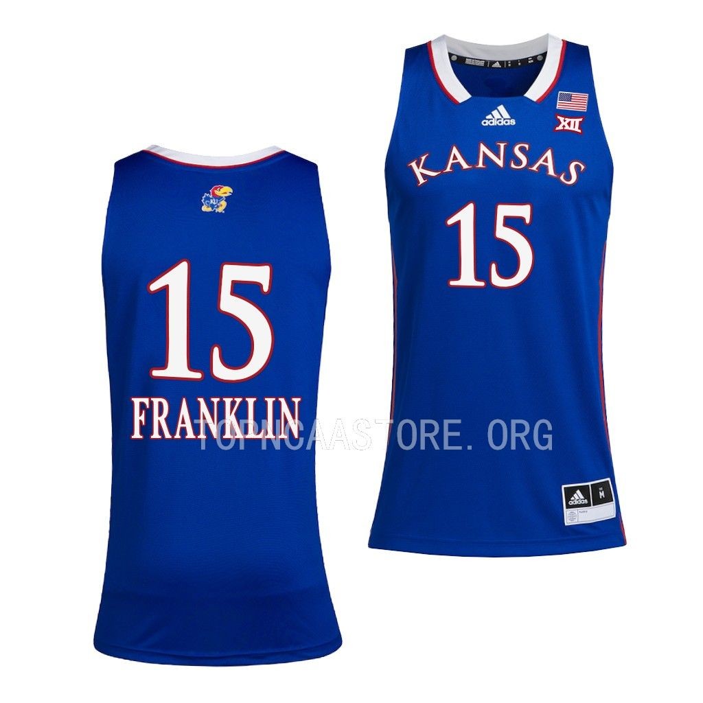 Kansas Jayhawks Kansas Jayhawks Women's Royal Zakiyah Franklin Jersey 2022-23