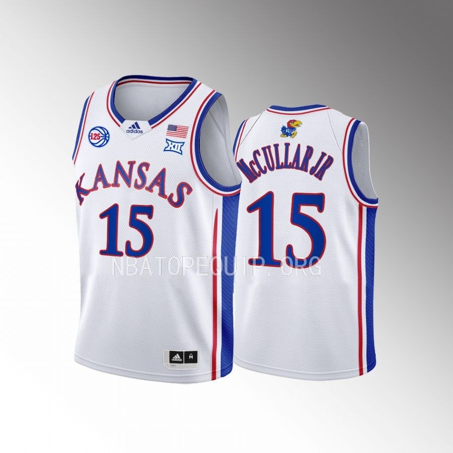 Kansas Jayhawks Kevin McCullar College White Youth Jersey #15